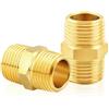 TAILONZ PNEUMATICA 1/8" BSP maschio tubo esagonale Nipplo, raccordo in ottone (5Pz）)