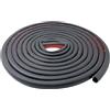 Ulifebet Guarnizione autoadesiva in gomma per porte, 4 metri, grande guarnizione cava a forma di D intorno a porte e finestre, per auto, camion, camper, barche e applicazioni domestiche, 14 mm di larghezza x