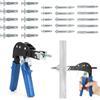 TNEDFOD Set Di Montaggio Per Cavità, Set Da 30 Pezzi In 5 Misure, Ancoraggio A Parete Cava, Strumento Di Fissaggio In Metallo Per Cartongesso Parete Cava Soffitto, Blu