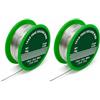 SELURK 2 volumi Filo per saldatura 0.8 mm 30 g senza piombo con anima in colofonia, stagno per saldare Sn99.3 Cu0.7, filo saldatura elettronica per PCB, micro saldature, riparazioni, fai da te e circuiti