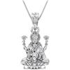 Mtrolls Ciondolo in argento Sterling 925 con dea Maa Lakshmi Ji, 3,0 g, piccolo, in argento sterling 600565912, Small, Argento sterling