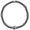 Mabina Gioielli - Bracciale Uomo - Bracciale uomo in argento con ematite e cristalli neri - 533729