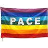 YOFDAL 1 Pezzi Bandiera Pace Arcobaleno, 90X145cm, Bandiere Pace, Rainbow Flag per Interno, Esterno, Giardino