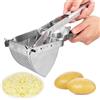 Brevanza Schiacciapatate professionale, pressa patate bollite, acciaio inox, manuale, per purè di patate, frutta e verdura