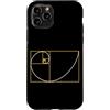Fibonacci Golden Ratio Geometry Mathemat Custodia per iPhone 11 Pro Fibonacci Golden Ratio Geometria Amante Matematica Matematica Amante