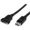 StarTech Cavo DisplayPort per Montaggio a Pannello 1m, 4K x 2K, M/F, Bianco | Ideale per Installazioni Fisse e Postazioni di Lavoro
