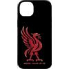JB's Liverpool England Shop Custodia per iPhone 14 Plus Red Liverpool Inghilterra Est. 1207 Liverbird colossale invecchiato