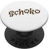 Chocolate Sweet Candy Sugar Chocolate sn Amore e spuntino al cioccolato PopSockets PopGrip Adesivo