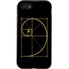Fibonacci Golden Ratio Geometry Mathemat Custodia per iPhone SE (2020) / 7/8 Matematica Matematica Geometria Spirale Dorata Sequenza Fibonacci