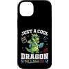 S2Shop Back To School Dragon Student Custodia per iPhone 14 Plus Just A Cool Dragon Back To School 2026 Studente Learning Fun