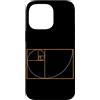 Fibonacci Golden Ratio Geometry Mathemat Custodia per iPhone 14 Pro Max Fibonacci Golden Ratio Geometria Amante Matematica Matematica Amante