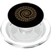 Fibonacci Golden Ratio Geometry Mathemat Spirale d'oro Fibonacci Sequenza Geometria Amante Matematica PopSockets PopGrip per MagSafe