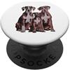 Great Dane Puppy Lover PS Grande Dane Cucciolo Famiglia Schizzo Disegno Art. PopSockets PopGrip Adesivo