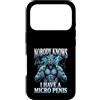 Alpha Wolf Meme Custodia per iPhone 17 Pro Micropene Divertente Uomini Inappropriati Rude Wolf Peinlich