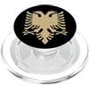 REPUBLIC OF ALBANIA BANDIERA ALBANIA AQUILA DOPPIA TESTA ALBANIA PopSockets PopGrip per MagSafe