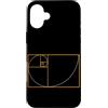 Fibonacci Golden Ratio Geometry Mathemat Custodia per iPhone 16 Plus Fibonacci Golden Ratio Geometria Amante Matematica Matematica Amante