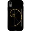 Fibonacci Golden Ratio Geometry Mathemat Custodia per iPhone XR Matematica Matematica Geometria Spirale Dorata Sequenza Fibonacci