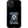 Alpha Wolf Meme Custodia per iPhone 11 Pro Micropene Divertente Uomini Inappropriati Rude Wolf Peinlich
