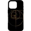 Fibonacci Golden Ratio Geometry Mathemat Custodia per iPhone 16 Pro Matematica matematica geometria circolare rapporto aureo di Fibonacci