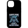 Alpha Wolf Meme Custodia per iPhone 14 Micropene Divertente Uomini Inappropriati Rude Wolf Peinlich