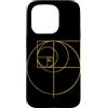 Fibonacci Golden Ratio Geometry Mathemat Custodia per iPhone 15 Pro Matematica matematica geometria circolare rapporto aureo di Fibonacci