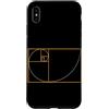 Fibonacci Golden Ratio Geometry Mathemat Custodia per iPhone XS Max Fibonacci Golden Ratio Geometria Amante Matematica Matematica Amante
