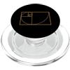 Fibonacci Golden Ratio Geometry Mathemat Fibonacci Golden Ratio Geometria Amante Matematica Matematica Amante PopSockets PopGrip per MagSafe