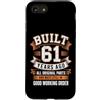 Built 61th Birthday Gifts for Men Women Custodia per iPhone SE (2020) / 7/8 Divertente regalo per il 61° compleanno per uomini e donne costruito 61 anni fa