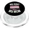 Charming Aesthetic Family Merch for Fabu Mia zia è molto più cool di mia mamma PopSockets PopGrip per MagSafe