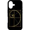 Fibonacci Golden Ratio Geometry Mathemat Custodia per iPhone 17 Matematica Matematica Geometria Spirale Dorata Sequenza Fibonacci