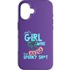 Spooky Girls Pumpkin Co Custodia per iPhone 16 Divertente ragazza che ama lo spaventoso fiocco a forma di zucca per Halloween