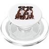 Boxer Puppy Lover PS Boxer Cucciolo Famiglia Sketch Disegno Art. PopSockets PopGrip per MagSafe