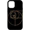 Fibonacci Golden Ratio Geometry Mathemat Custodia per iPhone 12/12 Pro Matematica matematica geometria circolare rapporto aureo di Fibonacci