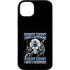 Alpha Wolf Meme Custodia per iPhone 14 Plus Micropene Divertente Uomini Inappropriati Rude Wolf Peinlich