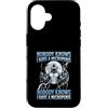 Alpha Wolf Meme Custodia per iPhone 16 Micropene Divertente Uomini Inappropriati Rude Wolf Peinlich