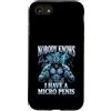 Alpha Wolf Meme Custodia per iPhone SE (2020) / 7/8 Micropene Divertente Uomini Inappropriati Rude Wolf Peinlich