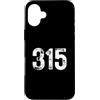 Area Code Tees Custodia per iPhone 16 Plus 315 Prefisso Syracuse NY Telefono Mobile 315