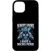 Alpha Wolf Meme Custodia per iPhone 13 Micropene Divertente Uomini Inappropriati Rude Wolf Peinlich