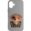 Summer Holiday Gift Custodia per iPhone 16 Plus Paradiso Trovato La Vita È Meglio In Spiaggia Retro Tramonto