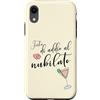 ENGAGEMENT WEDDING HONEYMOON MARRIED HEA Custodia per iPhone XR Addio al nubilato Sposa italiana