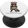 Blessed Raccoon Co Gesù pensa che io sia una delizia Divertente Christian Raccoon Caffè PopSockets PopGrip Adesivo