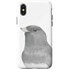 Perroquets numériques Custodia per iPhone X/XS ritratto pappagallo acquerello amazon corona gialla