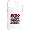 Ancient Rome Remus Warrior Wolf Myth Custodia per iPhone 16 Pro Max Remus Guerriero Con Lupo Duo Fratres Una Urbs