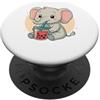 Cute Kawaii Elephant Drinks Boba Bubble Cute Elephant Kawaii Anime Bere Bubble Tea Ragazza Bambini PopSockets PopGrip Adesivo