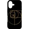 Fibonacci Golden Ratio Geometry Mathemat Custodia per iPhone 17 Matematica matematica geometria circolare rapporto aureo di Fibonacci