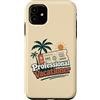Vacation Beach Days Custodia per iPhone 11 Vacanziere professionista Viaggio Spiaggia Palme Sole