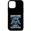 Alpha Wolf Meme Custodia per iPhone 12 mini Micropene Divertente Uomini Inappropriati Rude Wolf Peinlich
