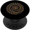 Fibonacci Golden Ratio Geometry Mathemat Spirale d'oro Fibonacci Sequenza Geometria Amante Matematica PopSockets PopGrip Adesivo