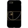 Fibonacci Golden Ratio Geometry Mathemat Custodia per iPhone SE (2020) / 7/8 Fibonacci Golden Ratio Geometria Amante Matematica Matematica Amante