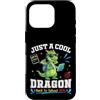 S2Shop Back To School Dragon Student Custodia per iPhone 16 Pro Just A Cool Dragon Back To School 2026 Studente Learning Fun